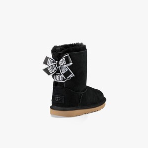 Ugg Customizable Bailey Bow II Klassiska Stövlar Barn Svarta (473628HKC)